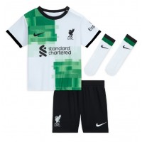 Echipament fotbal Liverpool Cody Gakpo #18 Tricou Deplasare 2023-24 pentru copii maneca scurta (+ Pantaloni scurti)